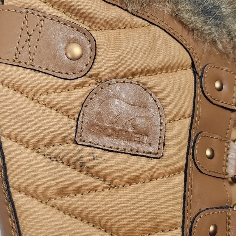 NIB Sorel Tofino II Waterproof Boots Size 6 Curry Fawn Insulated Quilted Leather - Picture 12 of 15